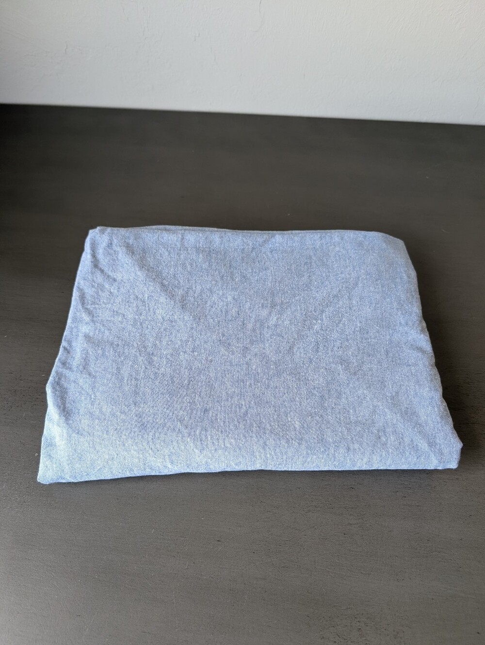Ralph Lauren Twin Light Blue Cotton Flat Sheet